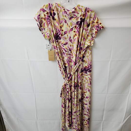 Women's Halogen Purple Petal Breeze Wrap Dress Size L image number 7