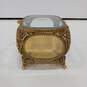Antique Filigree Ormolu Jewelry Box with Beveled Glass Case image number 2