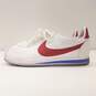 Nike Women Classic Cortez Leather White Red Casual Sneaker sz 6.5 image number 2