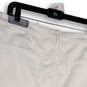 Womens White Denim Raw Hem Side Slit Pockets Straight & Pencil Skirt Sz 16 image number 4