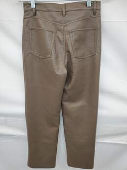 Wm Wilfred Brown PU Leather Pants Sz 2 Vietnam alternative image