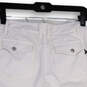 NWT Womens White Flat Front Pockets Regular Fit Bermuda Shorts Size 4 image number 4