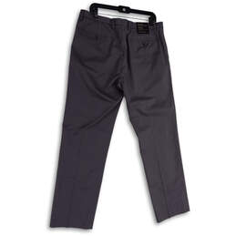 NWT Mens Gray Non Iron Modern Slim Fit Straight Leg Dress Pants Size 35/32 alternative image