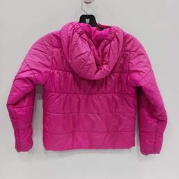 Girls Pink Omni-Heat Long Sleeve Pockets Full-Zip Puffer Jacket Size XS alternative image