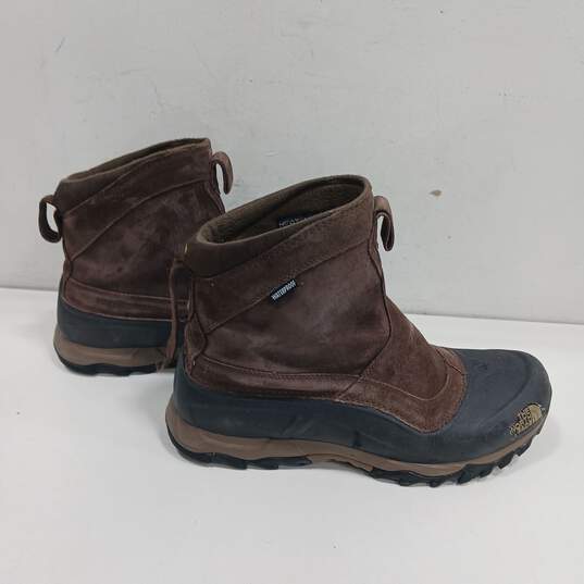 The North Face Chilkat II Men's Waterproof Heat Seeker Brown And Black Snow Boots Size 11 image number 4