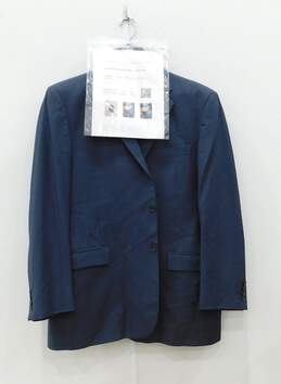 Burberry Men's Size 46L Blue Blazer W/COA