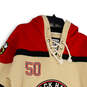 Mens Multicolor Chicago Blackhawks #50 Crawford Pullover Hoodie Size S image number 2