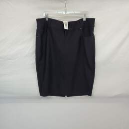 Torrid Black 5 Pocket Ponte Midi Skirt WM Size 20 NWT