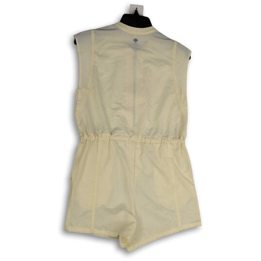 NWT Womens Tan Sleeveless Waist Drawstring One-Piece Romper Size XS image number 2