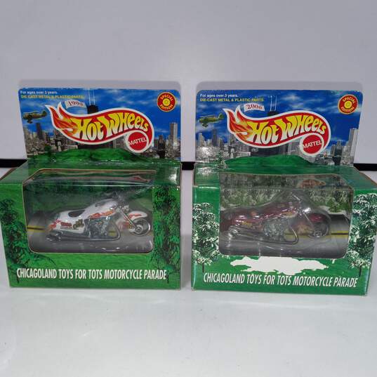 Bundle of 7 Assorted Hotwheels Motorcycle Toys image number 4