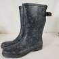 Western Chief Floral Rubber Rain Boots Black Grey 11 image number 2