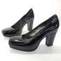 Pour La Victoire Women's Black Patent Leather Block Heels Size 6 image number 1