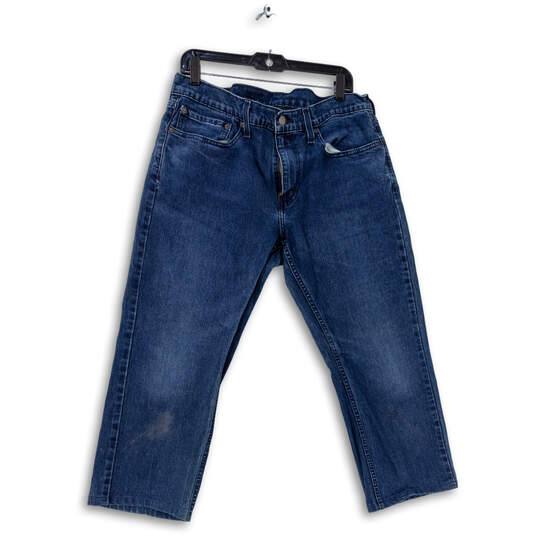 Men's Blue 559 Dark Wash Denim Straight Leg Jeans Size 34 X 30 image number 1