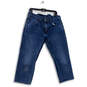 Men's Blue 559 Dark Wash Denim Straight Leg Jeans Size 34 X 30 image number 1