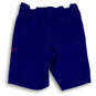 Mens Blue Logo Elastic Waist Drawstring Pockets Athletic Shorts Size Small image number 2