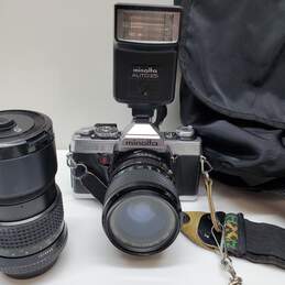 Minolta XG-1 35 MM Film Camera with 2 Lenses and Flash-Untested alternative image