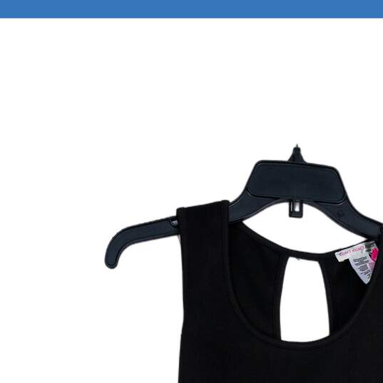 A'Gaci Womens Black Sleeveless Scoop Neck Keyhole Back Mini Dress Size S image number 3