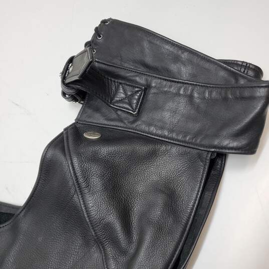 Harley Davidson Leather Motorcycle Chaps Size XXL Made in USA image number 9