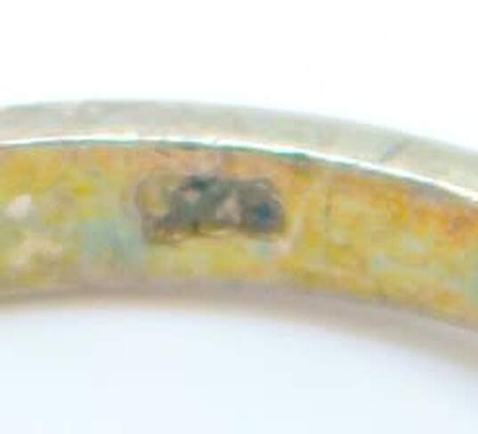 Romantic Sterling Silver Pearl Station Necklace & CZ Ring & Bangle Bracelet 63.2g image number 5