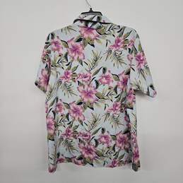 Multicolor Floral Print Button Up Dress Shirt alternative image