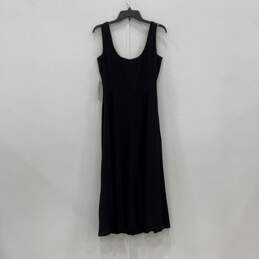 Lauren Ralph Lauren Womens Black Scoop Neck Fit & Flare Flowy Dress Size 10 alternative image