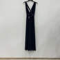 Womens Blue Sleeveless V-Neck Regular Fit Pullover Maxi Dress Size 4 image number 1