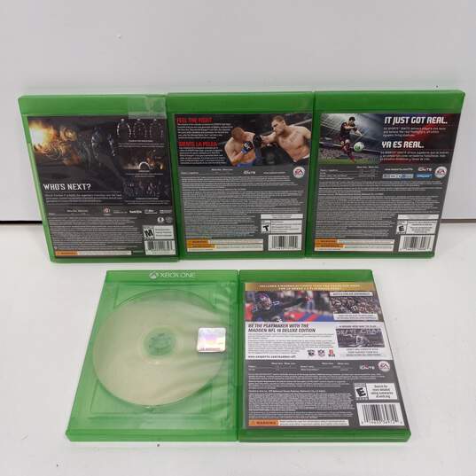 Lot of Five Microsoft Xbox One Video Games image number 2