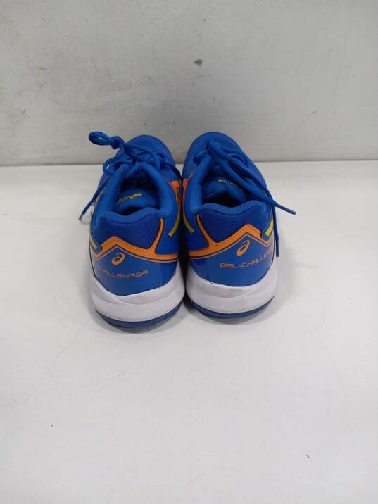 Men's Royal Blue, Orange & White Asics Running Shoes Size 11.5 image number 3