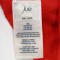 Joie Women's Red Sleeveless Ruffle Neck Pleat Tank Top Blouse Shirt Size M NWT image number 5