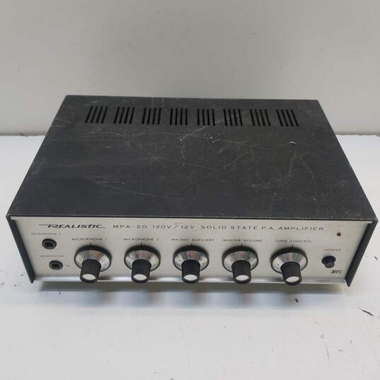 Realistic Solid State P.A. Amplifier Model MPA-20 image number 1