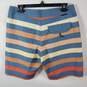 Vissla Men Blue Multicolor Stripe Shorts Sz 31 NWT image number 2