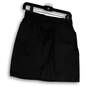 Womens Black Flat Front Regular Fit Pocket Comfort Mini Skirt Size 8 image number 3