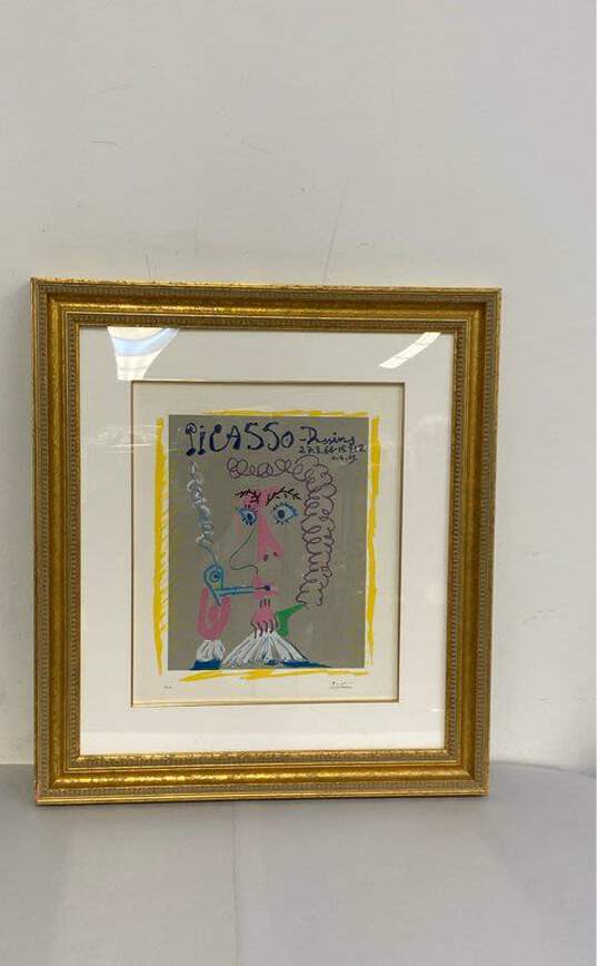 Pablo Picasso Dessins Color Lithograph Framed H.C. Abstract Artwork Print image number 1