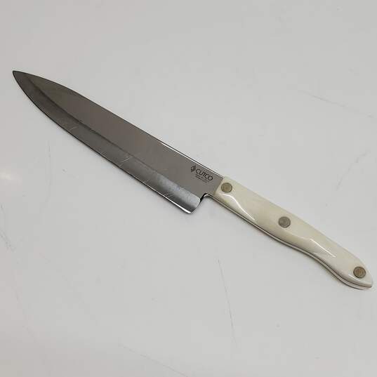 CUTCO Model 1725 French Chef Knife with White Pearl Handle 9inch Blade Made in USA image number 4