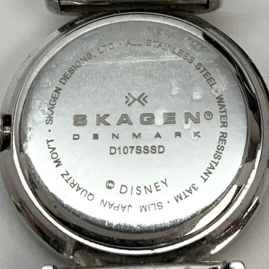 Skagen Silver-Tone Disney Mickey Mouse Round Dial Analog Wristwatch image number 4