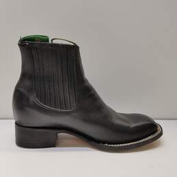Cristeros Black Square Toe Boots Size 6.5 Women's