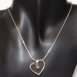 Bayanihan Sterling Silver Heart Pendant With 925 Chain alternative image