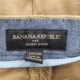 Banana Republic Men Brown Dress Pants Sz 34 NWT alternative image
