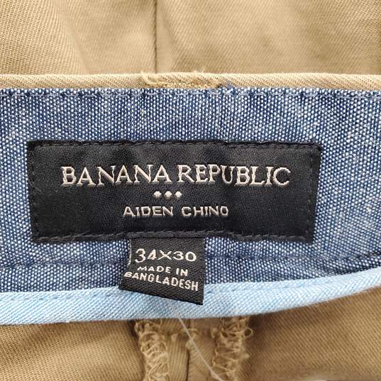 Banana Republic Men Brown Dress Pants Sz 34 NWT image number 2