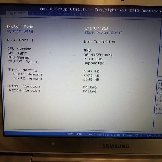 SAMSUNG 535U 13in Laptop AMD A6-4455M CPU 6GB RAM NO SSD image number 8