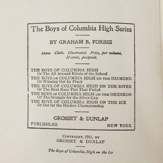 Vintage The Boys Of Columbia High On The Ice Book image number 5