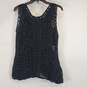 Fraiche Women Black Knitted Tank M NWT image number 2