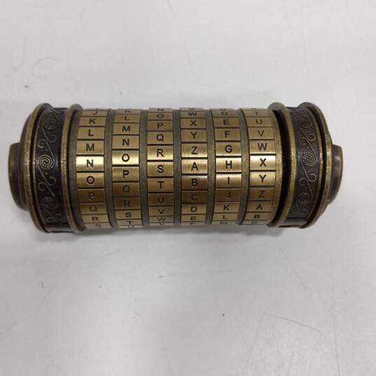 Da Vinci Code Puzzle Cylinder Lock Box image number 2