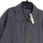NWT Womens Gray Collared Pockets Roll Tab Sleeve Full-Zip Jacket Size 3X image number 3