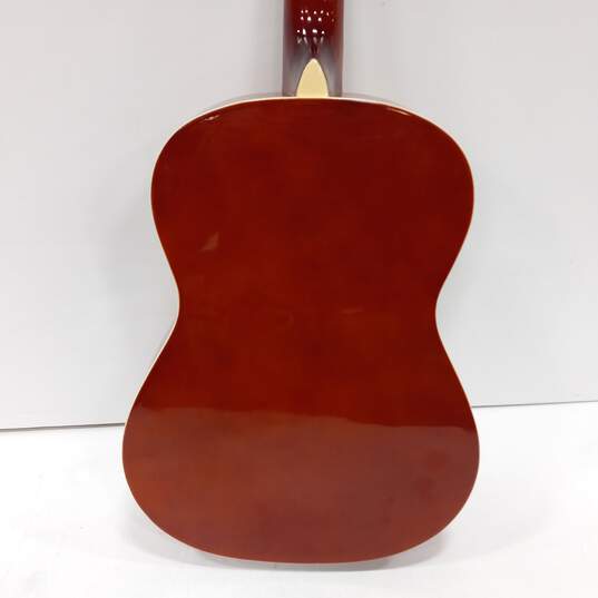 Brown Acoustic Guitar w/ Multicolor Strings image number 7