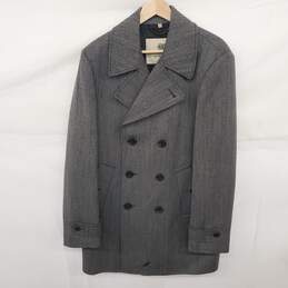 Burberry London Grey Wool Coat Men's Size 52