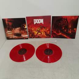 2018 DOOM Original Game Soundtrack 12in Red Variant Vinyl Record by Mick Gordon