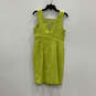 Womens Highlighter Green Short Sleeve Front Button 2 Piece Set Size 4 image number 3