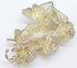 Romantic 925 Sterling Silver Filigree Butterfly & Flower Statement Brooches 35.3g image number 4