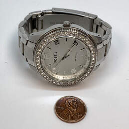 Designer Fossil AM-4248 Silver-Tone Stainless Steel Analog Wristwatch alternative image
